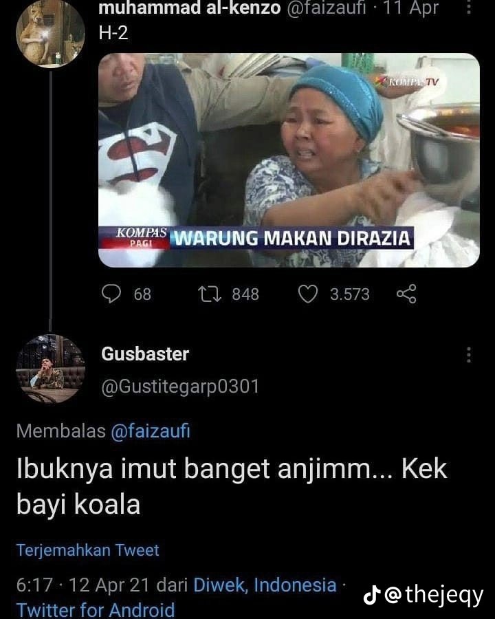 KUMPULAN TWEET LUCU WARGA TWITTER!!😭

= A Thread =
