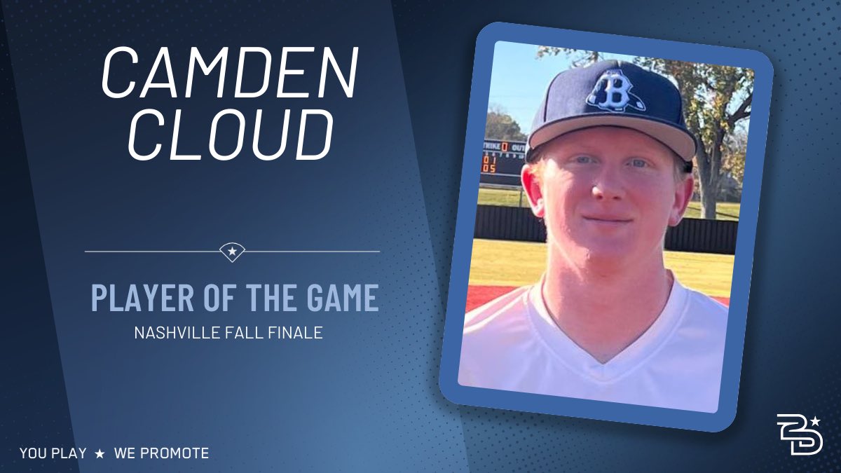 2D Sports Tennessee (@2dsportstn) on Twitter photo โญ๏ธPlayer of the Gameโญ๏ธ
Bluesoxbbsb (@bluesoxbsb)
Camden Cloud (<a href="/camden_cloud/">Camden cloud</a>)
2-2, HR, 1B
#uncommitted #2DHitting โญ๏ธPlayer of the Gameโญ๏ธ
Bluesoxbbsb (@bluesoxbsb)
Camden Cloud (<a href="/camden_cloud/">Camden cloud</a>)
2-2, HR, 1B
#uncommitted #2DHitting
