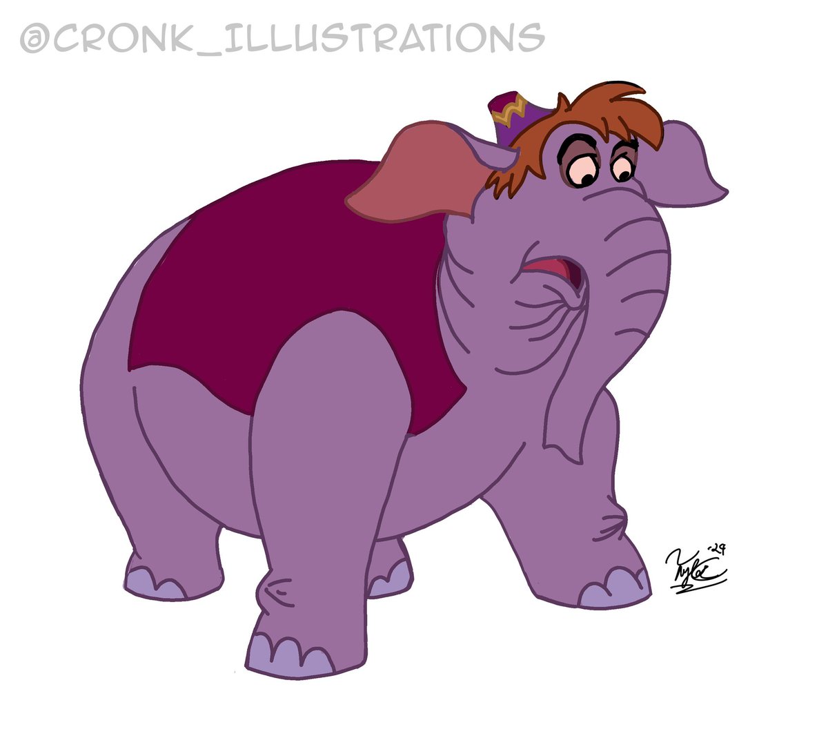 Cronkillustrat1's tweet photo. Inktober 2024 Day 28: Jumbo 🐘✍🏻 
Yes! Esalalumbo, shimin Dumbo! Whoa!! Talk about your trunk space, check this action out!
•
•
#inktober #inktoberjumbo #ink #art #illustration #cronkillustrations #aladdin #disney #abu #princeali https://t.co/IJ4DhCcOeb