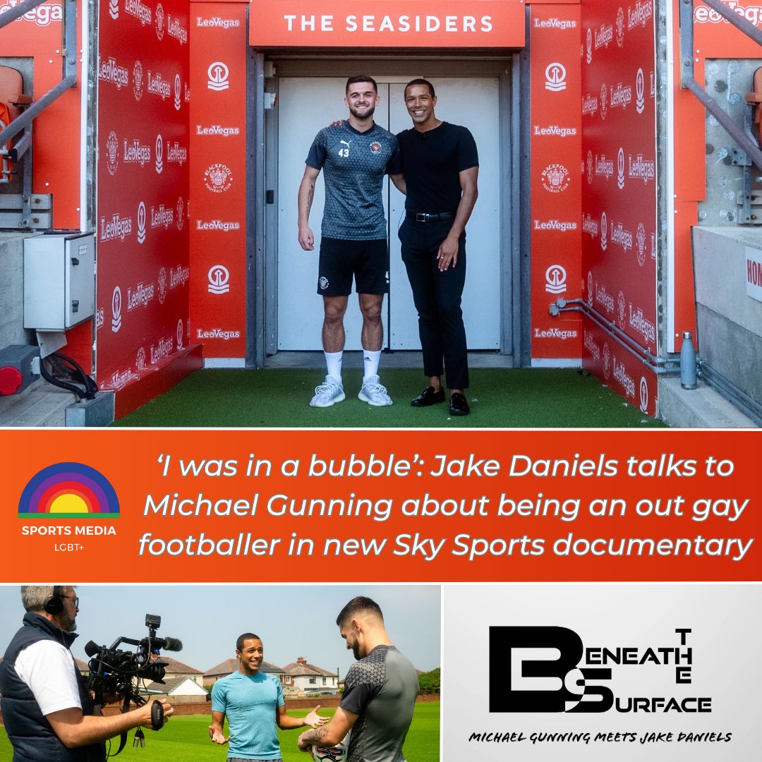 NEW: Jake Daniels joins Michael Gunning in short documentary film ‘Beneath the Surface’, premiereing on Monday at 7pm on Sky Sports

The Blackpool FC striker reflects on the challenges of #comingout in football and what’s made the difference for him in 2024…

1/2