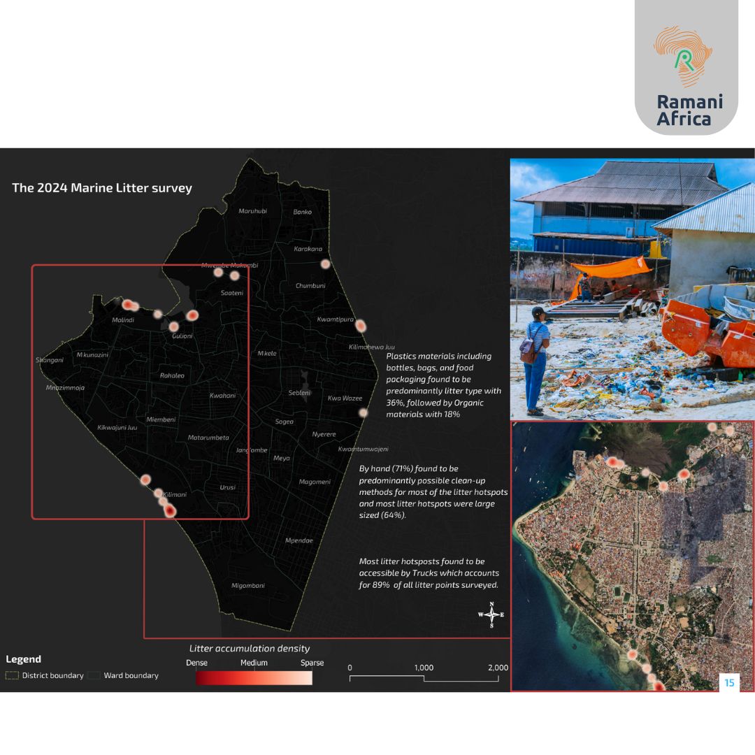 This year, we partnered with <a href="/CubeZanzibar/">Cube Zanzibar</a>  supported by <a href="/undptz/">UNDP Tanzania</a> , to use geospatial data for identifying litter hotspots and proposing litter trapper sites in Unguja, Pemba, Bagamoyo, and Tanga. The initiatives aim to protect coastal environments and build a cleaner future!