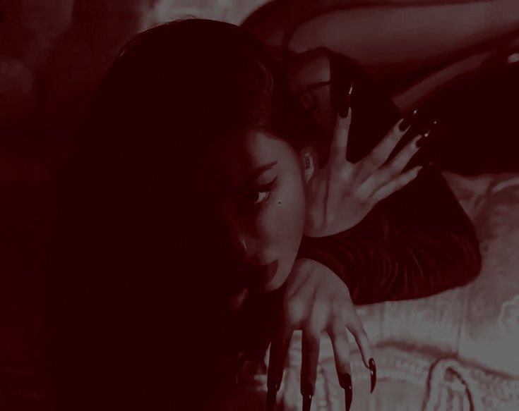 You will ask for her to split you open, to dig her fingers in and pry open my ribs, lick my heart and my blood and my bones. You want to be devoured by her. And she wants to devour you just as badly. It's lustful sin. In every look, every movement, every smile.