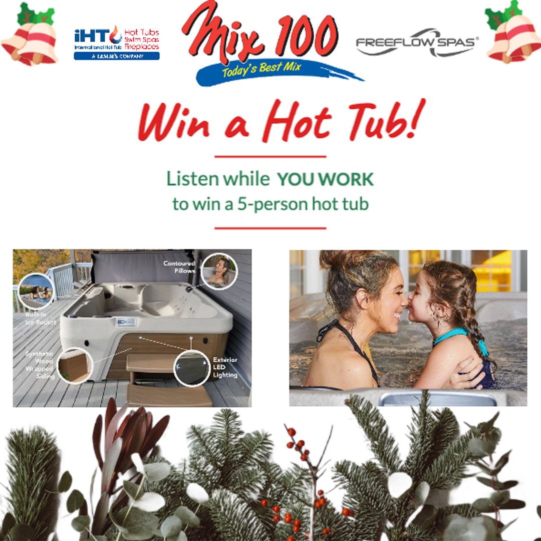 MIX100Denver's tweet photo. Today is the day!

Listen all day long for the cue to call to qualify for a chance to win your very own Excursion Premier Hot Tub by Freeflow Spas! Listen while you work, all week, from Denver's Best Music, Mix 100! https://t.co/WlGcLmH7dZ