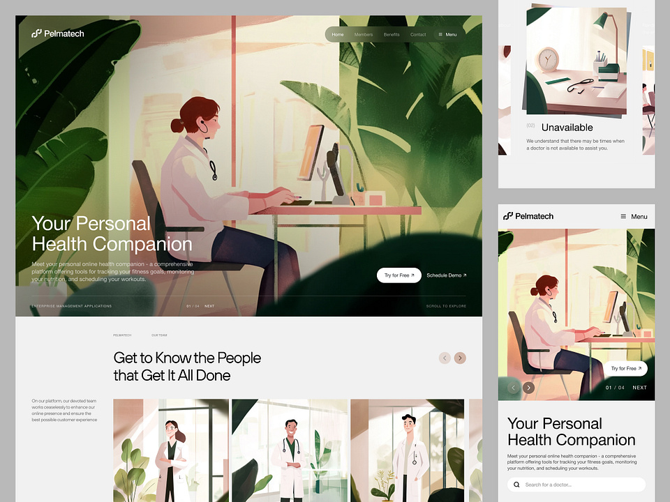 uiuxsam's tweet photo. We built Pelmatech's website to be so user-friendly, even your grandma could navigate it. 👵
#HealthPlatform #DesignAgency #uiuxdesign https://t.co/vo9C98KUIe