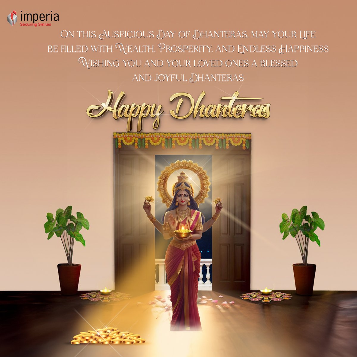 imperiagroup's tweet image. On this auspicious Dhanteras, may your life be filled with wealth, prosperity, and endless happiness. Wishing you and your loved ones a blessed and joyful Dhanteras!
#HappyDhanteras!
#HappyDhanteras #imperiastructures #imperiaBuilder #Dhanteras2024