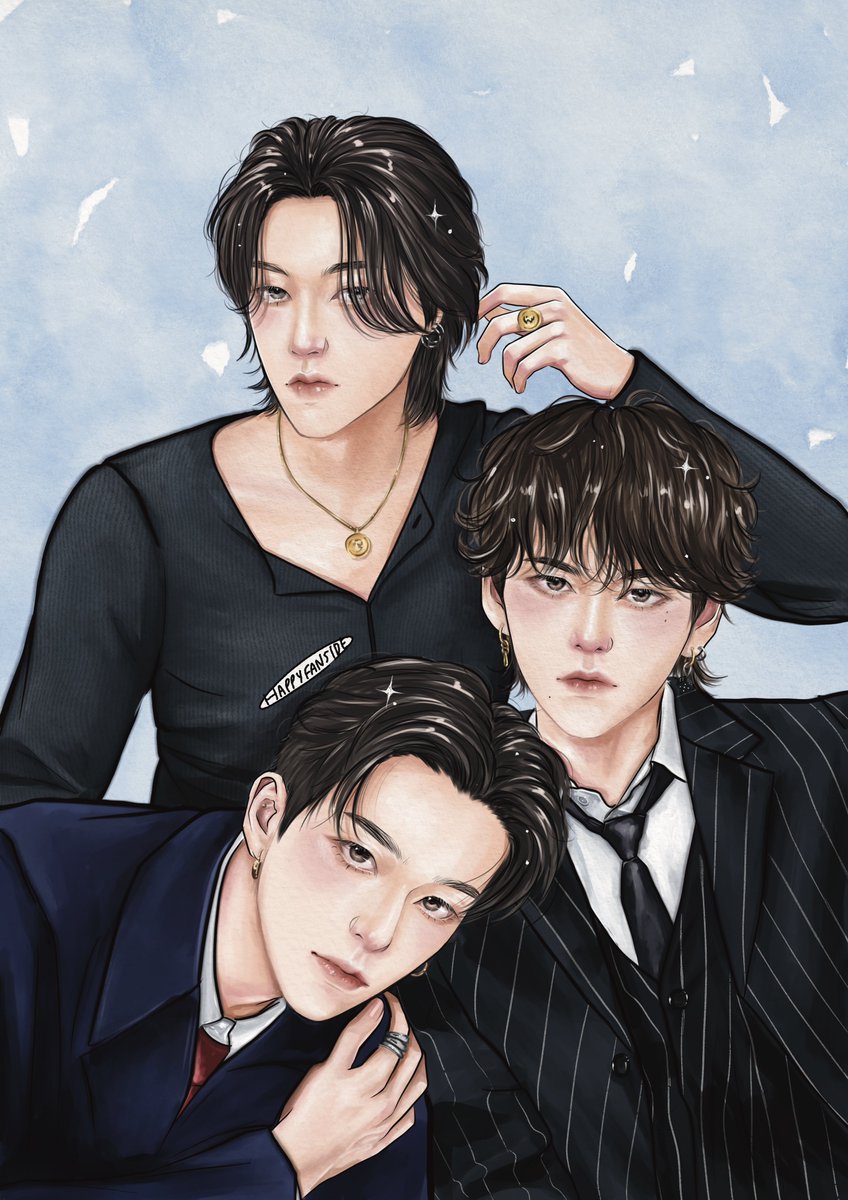 happyfanside's tweet photo. 💼✳︎ ⋆スター スター キラキラ ─ ⟢ ⸝⸝⭐🥂

@treasuremembers 

.
#TREASURE #HARUTO #ASAHI #YOSHI 
#treasurefanart #happyhappyfanart https://t.co/WdPLMJGJFY