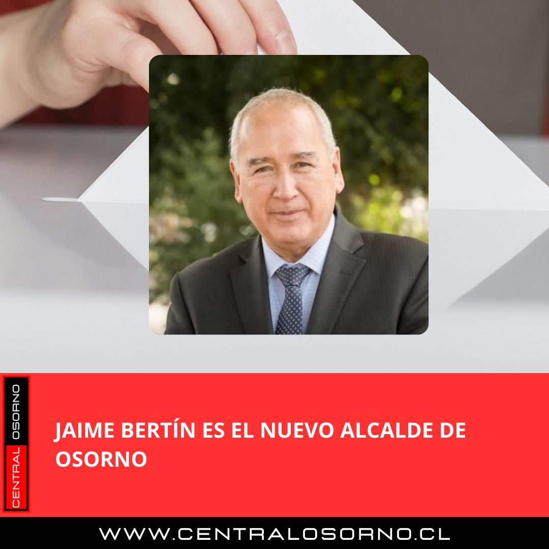 Jaime Bertin regresa como nuevo alcalde de la comuna de Osorno

El polémico Jaime Bertin ha sido elegido nuevamente como alcalde de la comuna de #Osorno. Conocido por su controvertido enriquecimiento durante sus tres periodos anteriores en el cargo.