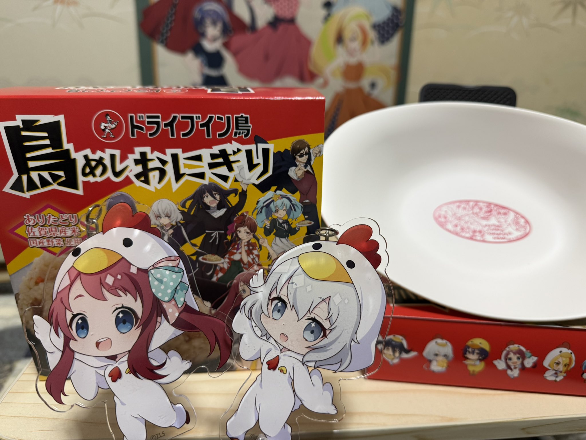 1号　ゾンビランドサガ　ドライブイン鳥　コラボ皿 ドライブイン鳥 鳥めしセット ゾンビランドサガ限定グッズ付き