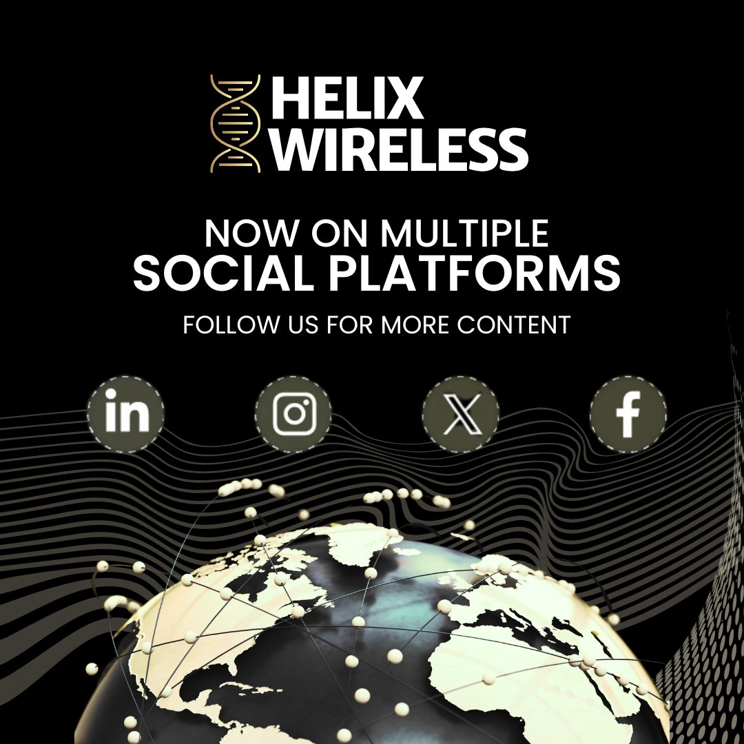 Helix_Wireless's tweet photo. We’re excited to announce that you can now connect with Helix Wireless across multiple social media platforms! 

Follow us on LinkedIn Twitter, Instagram, &amp; Facebook and be part of our journey as we continue to connect the world!
 #SocialMedia #GlobalConnectivity https://t.co/EB0PF1ESFf
