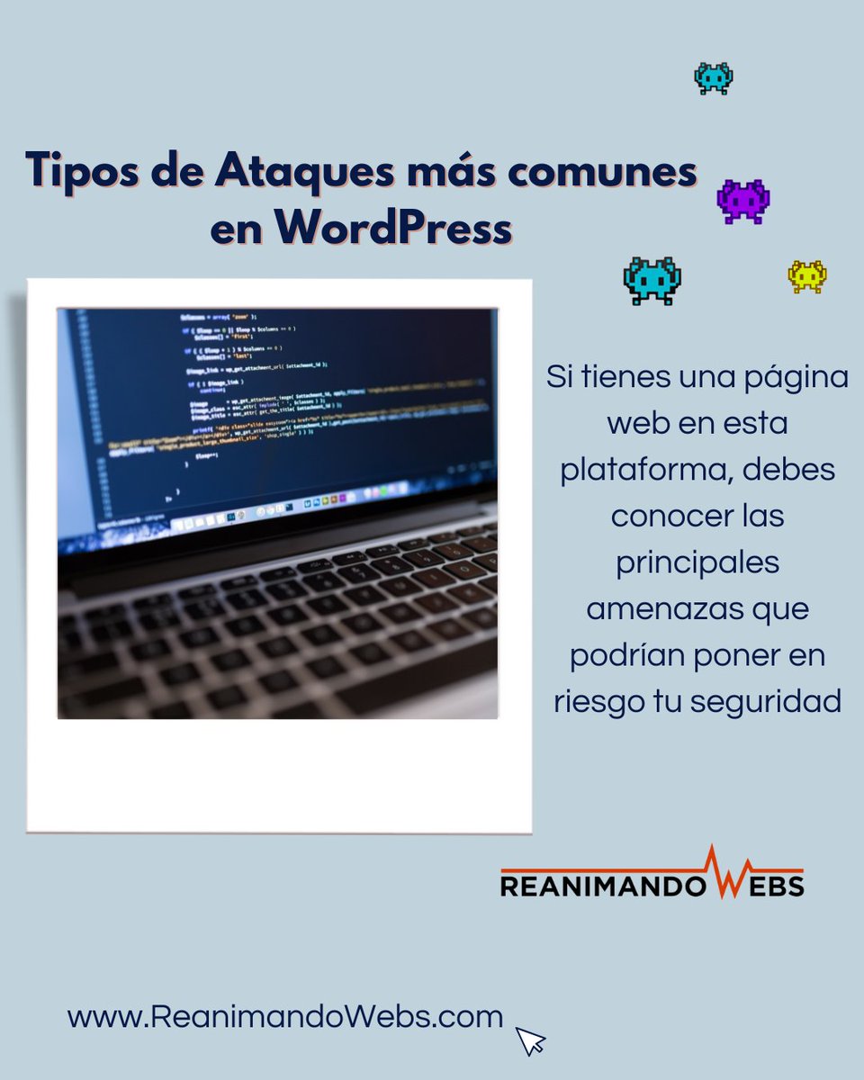 ReanimaWebs's tweet image. 1️⃣ #Phishing.
2️⃣ Ataques de #fuerzabruta.
3️⃣ #InyecciónSQL.
4️⃣ #Malware.
Te ayudo a proteger tu WordPress contra estos y más ataques. Contáctame y hagamos tu web más segura.
