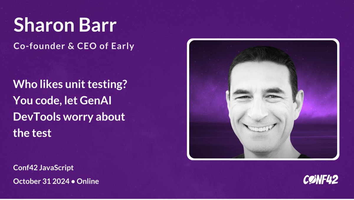 Our founder, <a href="/sharonyb/">Sharon Barr</a> will be speaking at <a href="/conf42com/">Conf42</a> ⚡
If you're attending, be sure to catch session “Who likes unit testing? You code, let GenAI DevTools worry about the test”
🗓️ October 31, 1:00 PM EST
📍 Online
See first comment to register ⬇️