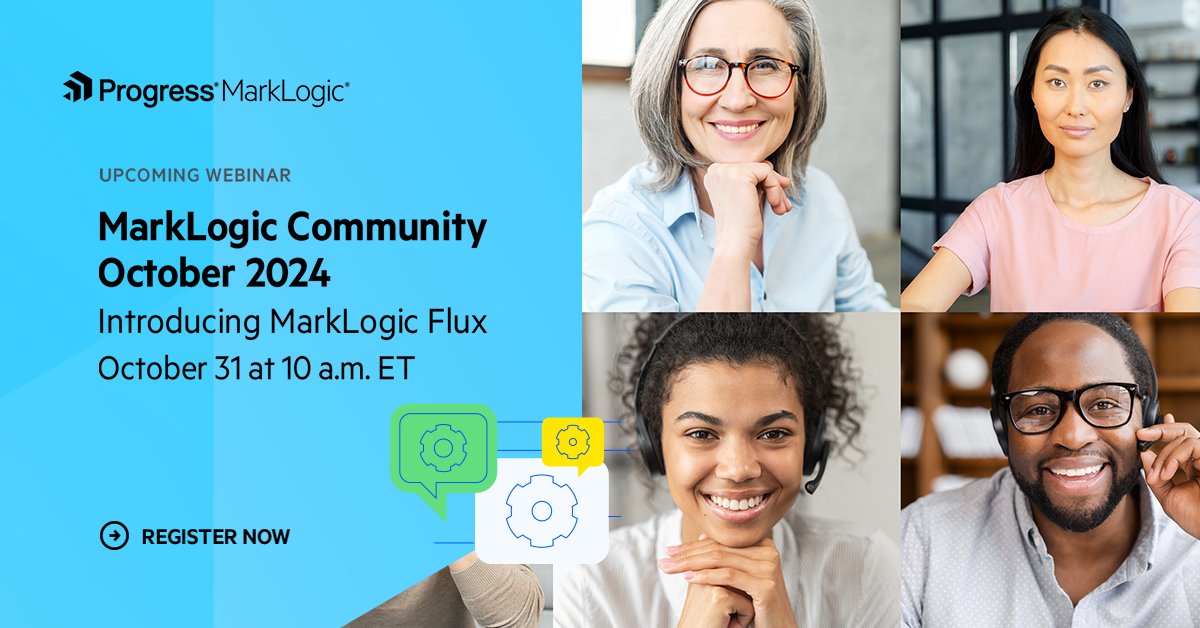 MarkLogic's tweet image. Join the MarkLogic Product Team for an exciting live demo of MarkLogic Flux. Learn how to flexibly bring all your data together, transform it and export it in the MarkLogic platform.

Register here:prgress.co/3Ad4iza

#datatransformation #dataingestion