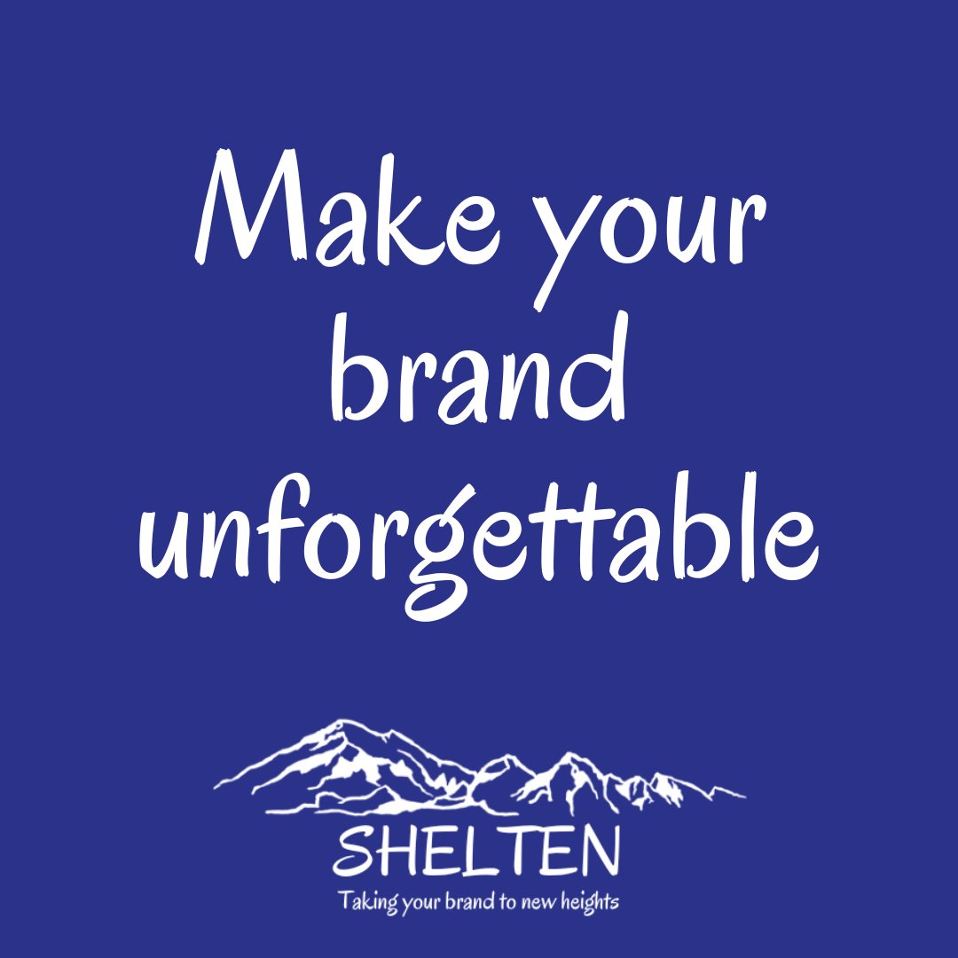 Leave a lasting impression with a memorable brand. 🧠💡 #teamshelten #brandawareness