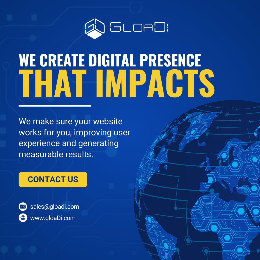 Gloadillc's tweet image. We at GloaDi make sure your digital presence not only looks good but drives real, measurable growth.
🌐 gloadi.com
✉️ sales@gloadi.com