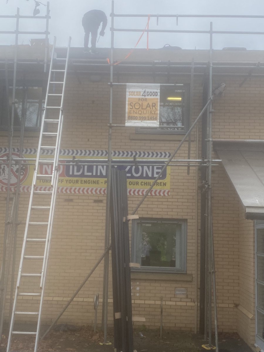 Solar panels being installed #gogreen
