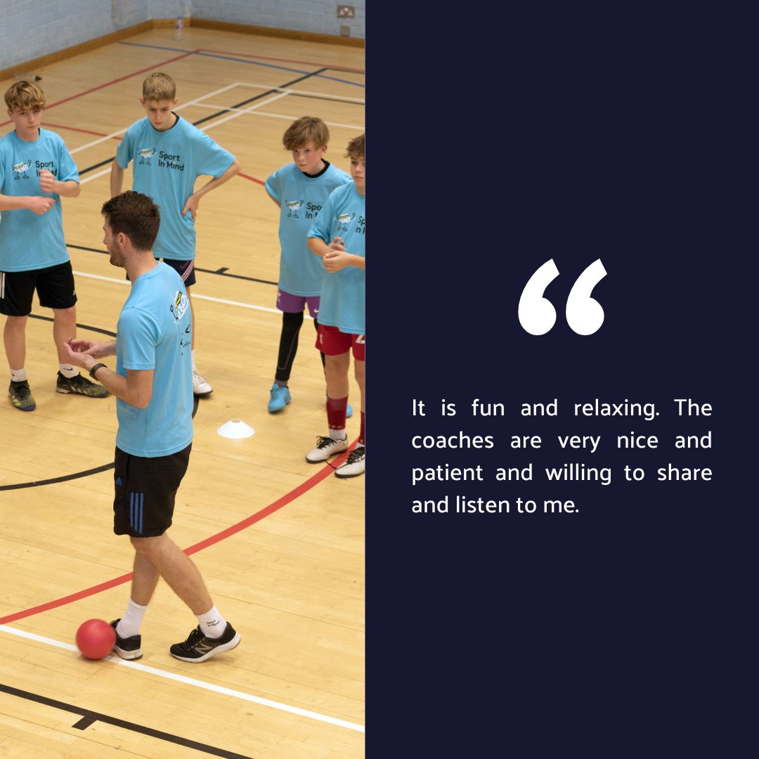 sportinmind's tweet image. One of our young participants had this to say:
"I remember the first day I joined this club. I was very reluctant. Now I always look forward to Friday afternoons because this club gives me such a good feeling and I feel a lot calmer and fitter."
#MentalHealthMatters