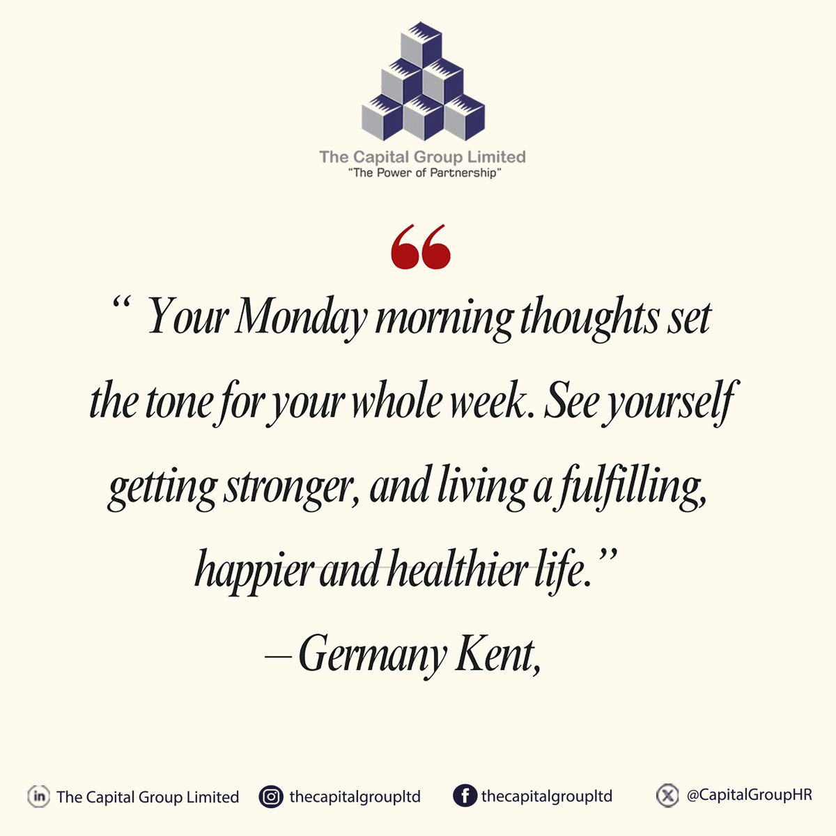 CapitalGroupHR's tweet image. #MondayQuote #TCGL