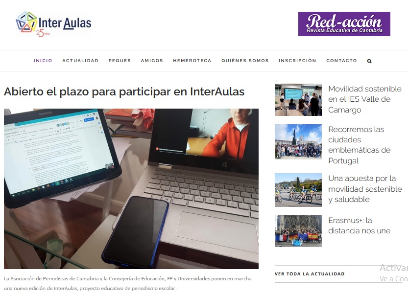 ¿Te interesa la #alfabetizaciónmediática? Si eres docente de Infantil, Primaria, Secundaria, Bachillerato o FP en #Cantabria, rellena antes del 8 de noviembre el formulario enviado por la Consejería de Educación y participa con tu alumnado en <a href="/InterAulas/">Proyecto InterAulas</a> interaulas.org/actualidad/arr…