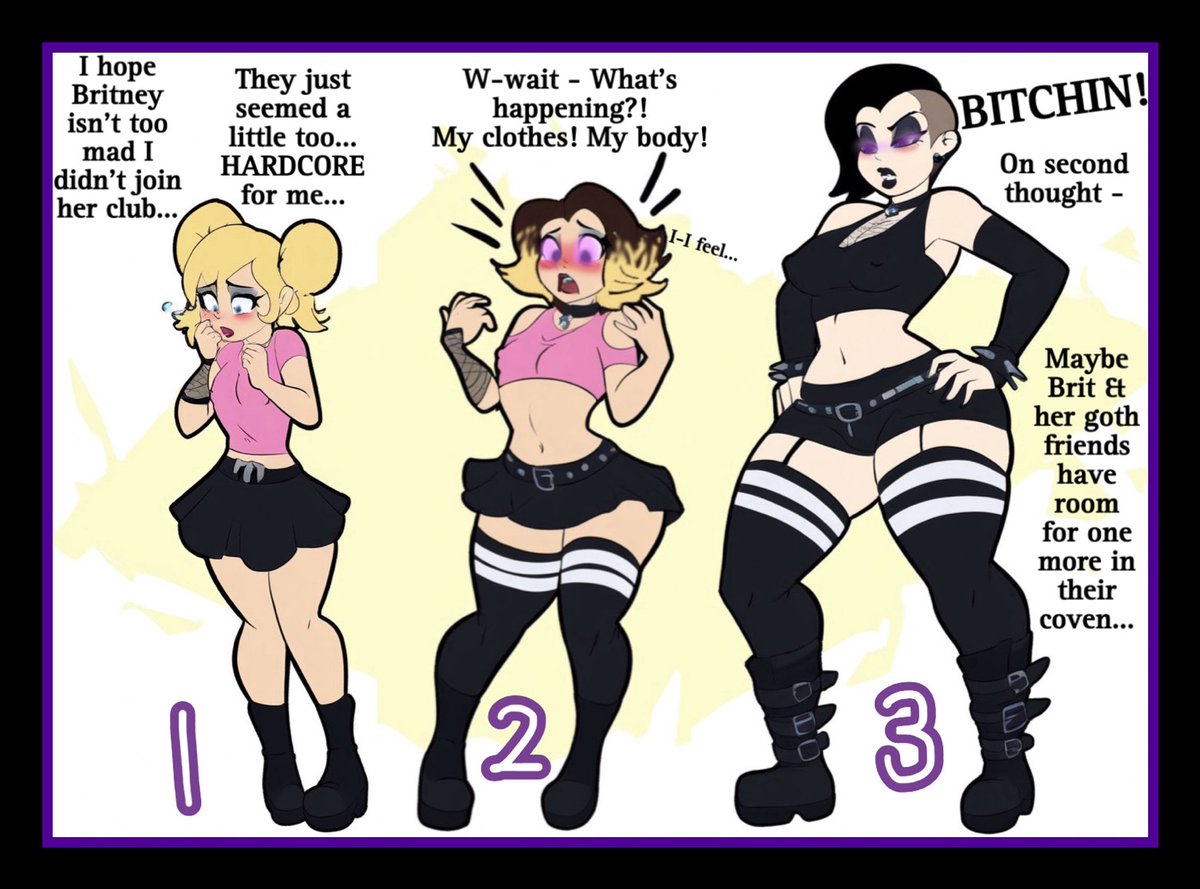 hypnofantasy1's tweet photo. I’d be ecstatic to be ‘invited’ into the Goth Coven!
#Takeovertober #Gothtober #Expansion #IdentityDeath #Transformation #GothTF #Dominatrix #Growth #TransformationSequence https://t.co/4aAK6NO7cO