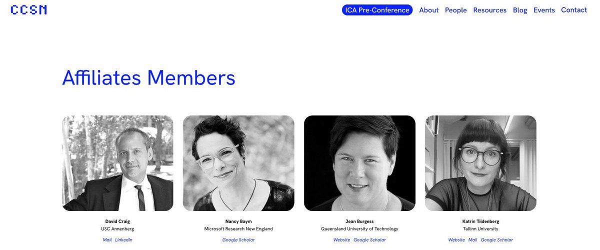 Meet our first cohort of Affiliate Members! 🥁✨The CCSN is growing with the brilliant voices of scholars who bring unique insights into creator culture!

Explore their interdisciplinary expertise in our directory &amp; stay tuned for upcoming activities👇 ccsn.site/people