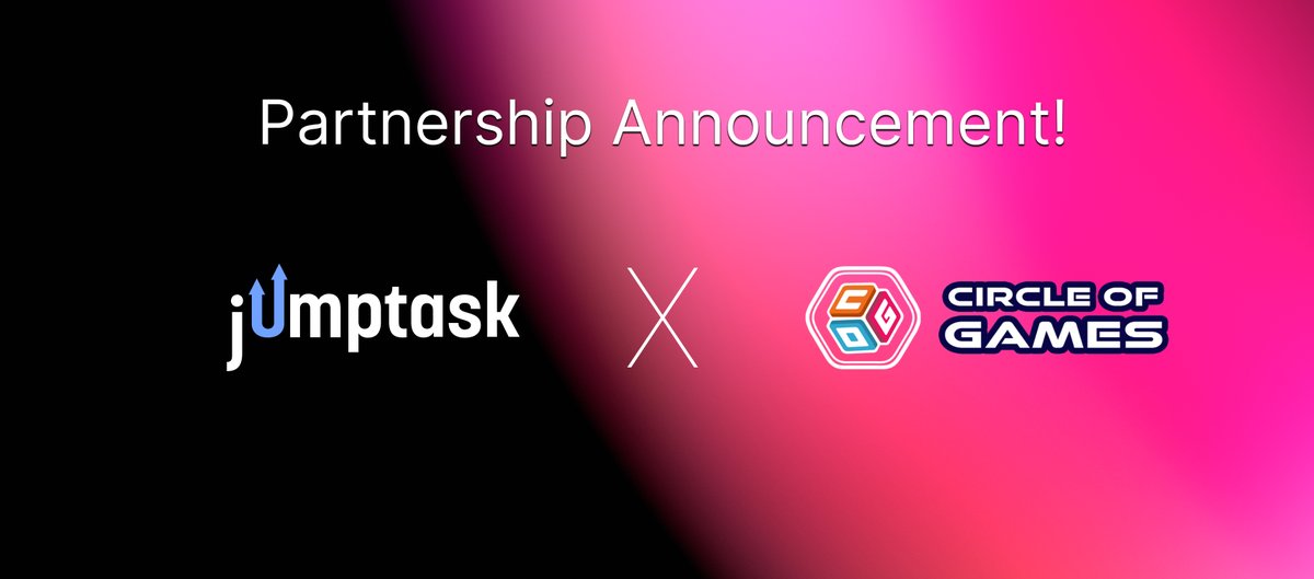 JumpTask_app's tweet image. 🔵 Partnership Announcement!

Hey, JumpTankers! 🎮 Are you ready for this? Say hello to our newest friends, @Circle_of_Games ! 🙌 They are THE go-to app for casual mobile games—built with cutting-edge blockchain technology. PLAY and EARN anytime, anywhere! 💰

Together, we’re