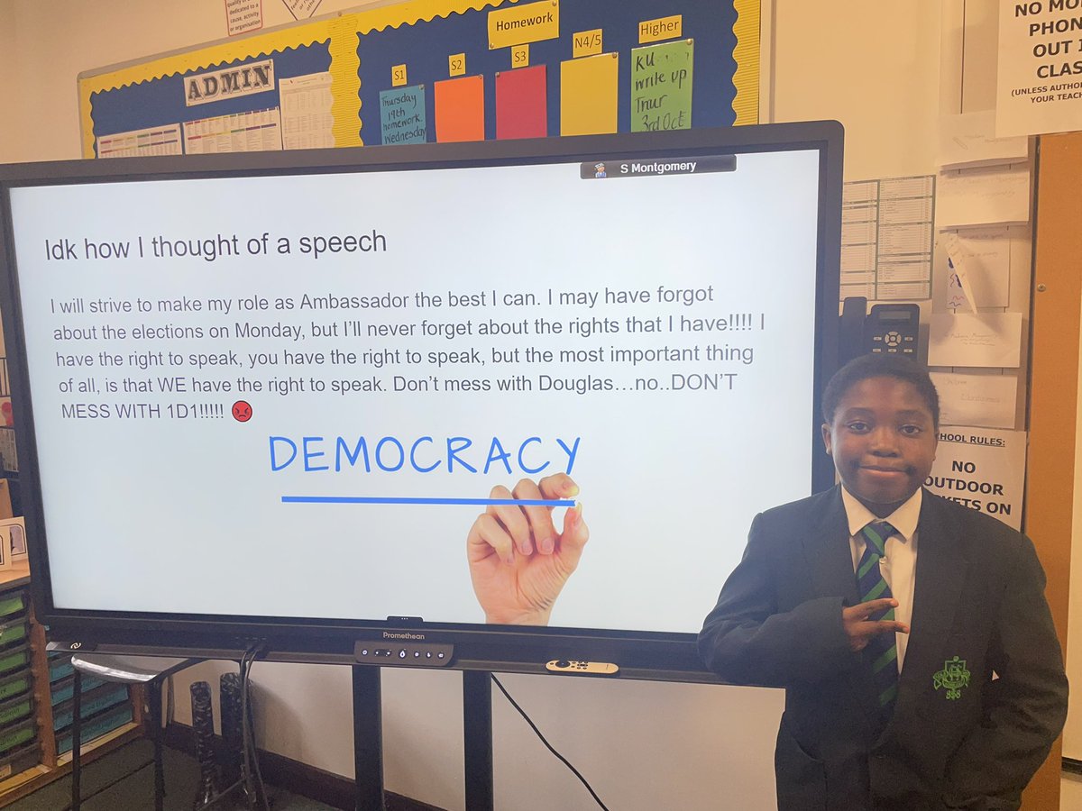 socsubHGS's tweet photo. 1D1 class ambassador speeches, well done to all the candidates 👍🏻 https://t.co/1iEdvqiP8X