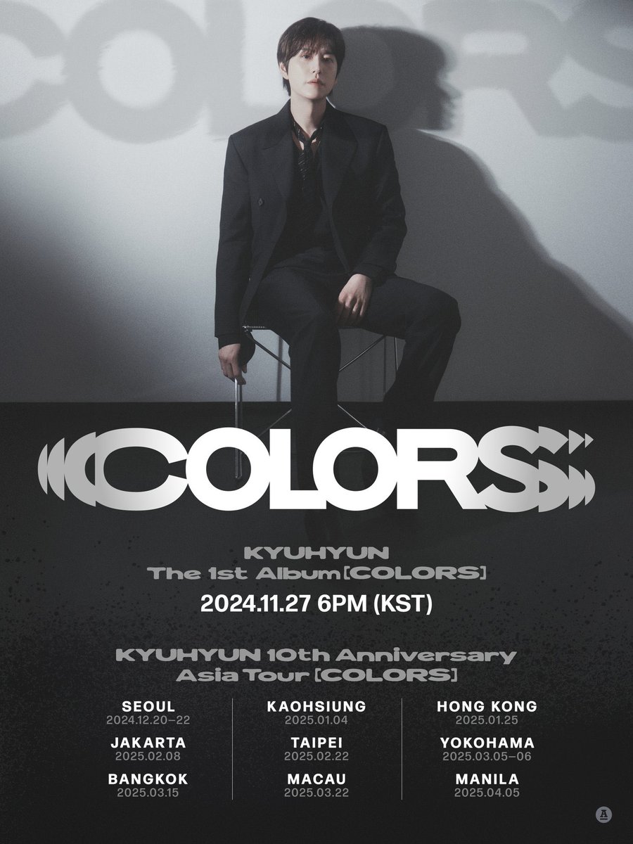 KYUHYUN 10th Anniversary Asia Tour [COLORS] in Manila on April 5, 2025 by <a href="/LSquaredProdPH/">L-Squared Productions PH</a> 

#KyuhyunInManila