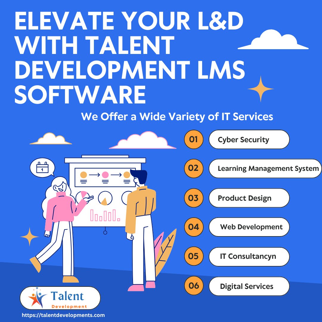 Boost your Learning &amp; Development with Talent Development LMS—powerful software designed to enhance business performance. Try it free today &amp; see the difference. talentdevelopments.com
#CyberSecurity
#LearningManagementSystem
#ProductDesign
#WebDevelopment
#ITConsultancy
#LMS