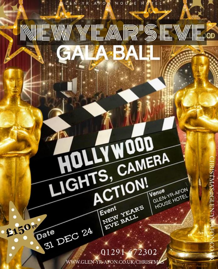 TheBBDirectory's tweet photo. Enjoy an evening of high-class Hollywood glitz &amp; glamour on New Year's Eve at Glen yr Afon House Hotel! 🍾
£150 per person
Dress code: Dinner suit/Hollywood glam!
https://t.co/FjPk6wXLC0
#NewYearsEve #PartyTime #GlitzAndGlamour #ChampagneReception #Dinner #Celebrate #Music #Usk https://t.co/vxEVkN3sbE