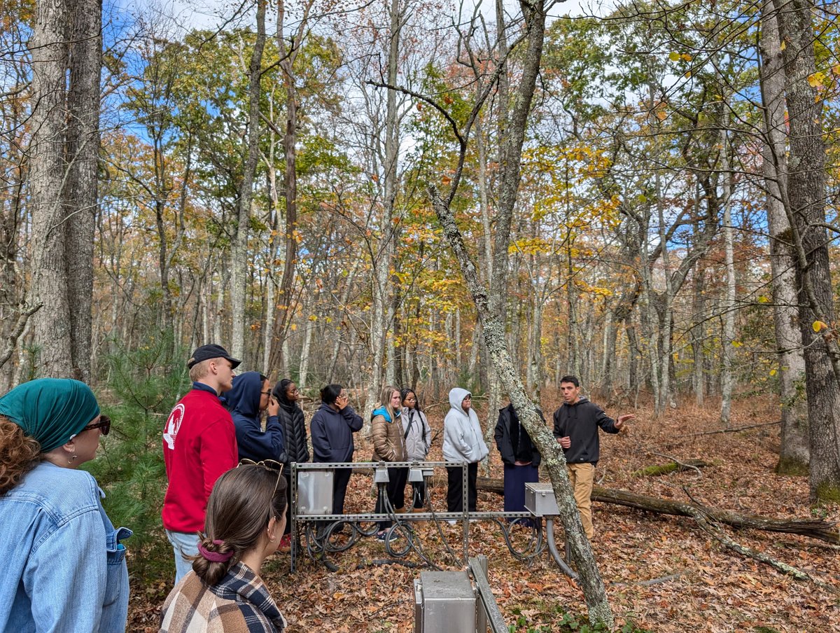 Bryan McLean (@sousliks) on Twitter photo For the past 2 years, I've taught a class called Introduction to Biodiversity Data. We learn about species occurrence data openly available from <a href="/arctosdb/">Arctos Collections Community</a>, <a href="/inaturalist/">iNaturalist</a>, <a href="/NEON_sci/">NEON</a>, and others via <a href="/GBIF/">GBIF @biodiversity.social/@gbif</a>.
Here we are, touring <a href="/NEON_sci/">NEON</a> tower infrastructure at <a href="/MLBS_UVA/">Mountain Lake Bio St</a> For the past 2 years, I've taught a class called Introduction to Biodiversity Data. We learn about species occurrence data openly available from <a href="/arctosdb/">Arctos Collections Community</a>, <a href="/inaturalist/">iNaturalist</a>, <a href="/NEON_sci/">NEON</a>, and others via <a href="/GBIF/">GBIF @biodiversity.social/@gbif</a>.
Here we are, touring <a href="/NEON_sci/">NEON</a> tower infrastructure at <a href="/MLBS_UVA/">Mountain Lake Bio St</a>
