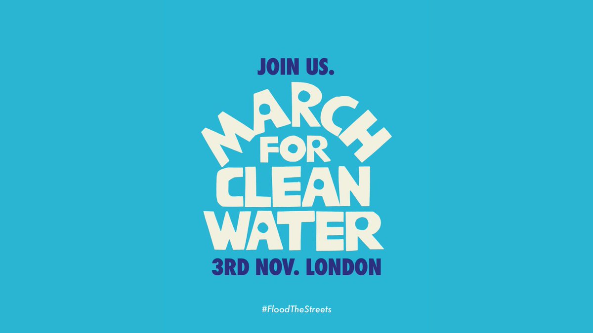 ⚠️ Water is life. Yet here in Britain, it's on life support. ⚠️

📢 Join us on Sun Nov 3rd as we march on the streets of London to reclaim our right to clean water for everyone across the UK.

👉bit.ly/3UqqAVa #FloodTheStreets