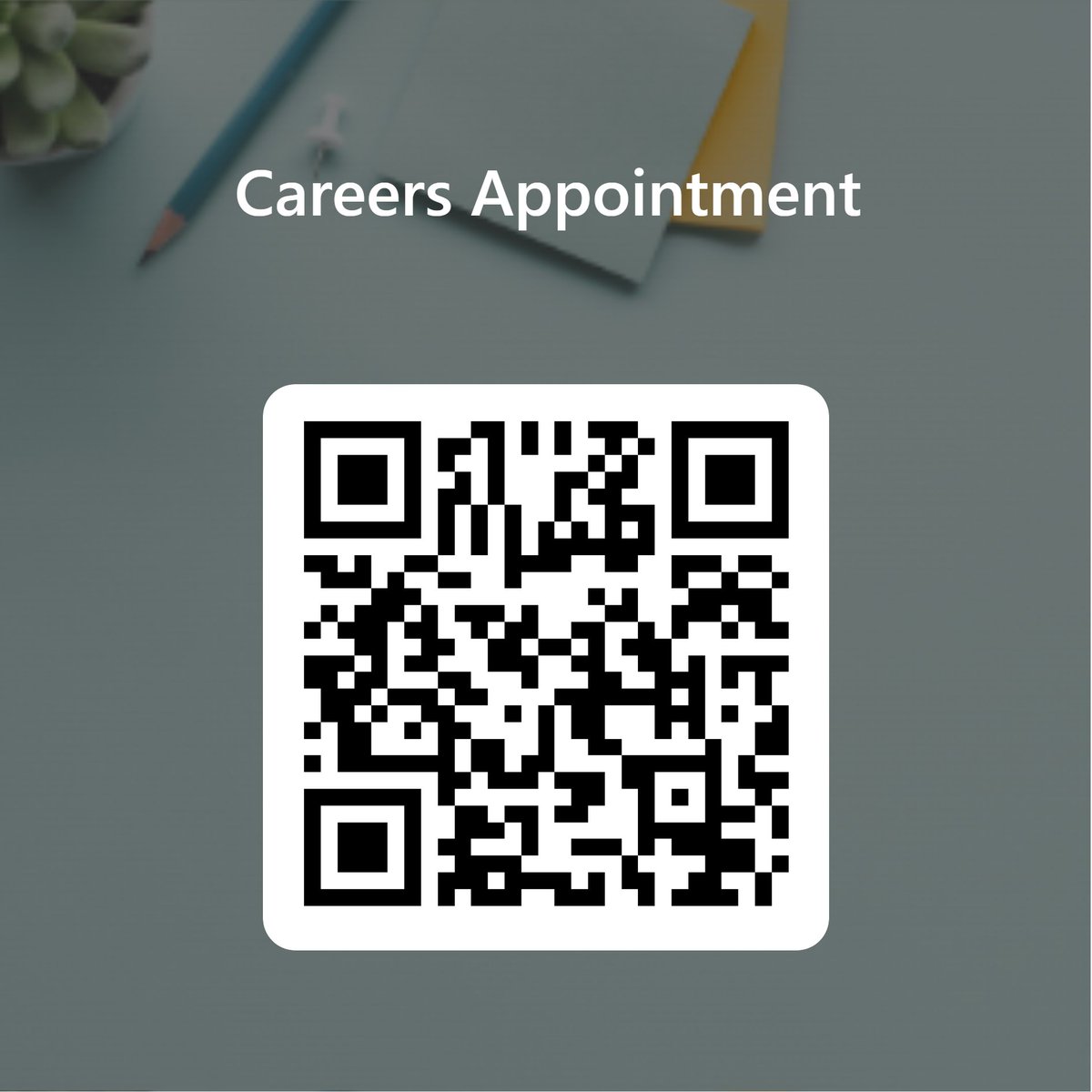 Hope you all had a good break away from school - we are also back in FHS this week and are available to help with all things careers.  Find us in room F35 next to the library or scan the QR code to request an appointment.