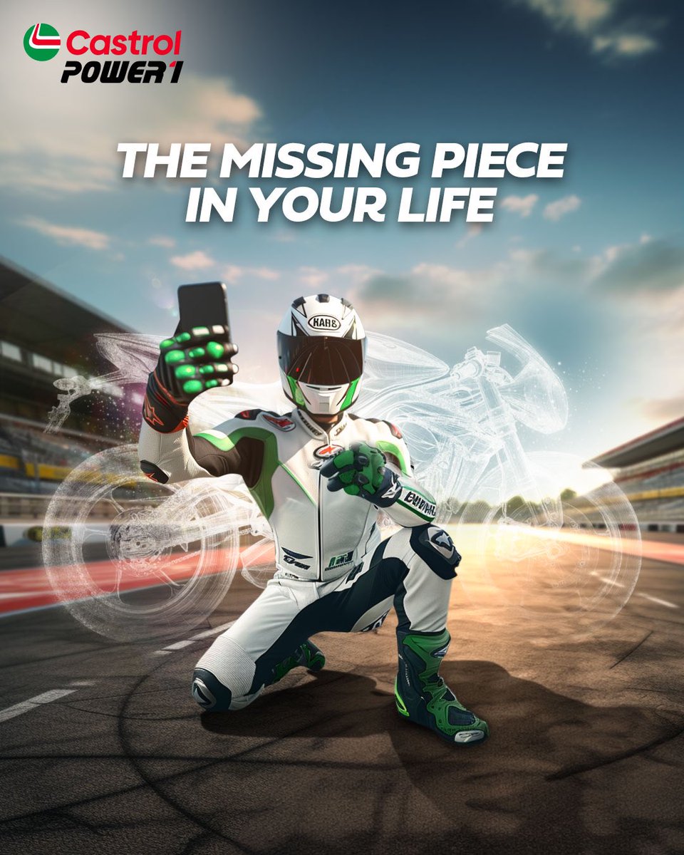 castrolbiking's tweet photo. You’re incomplete without it!

The superbike of your dreams is waiting! Castrol POWER1 Scan &amp; Win gives you the chance to fill that missing piece and ride off in style. https://t.co/E8A0DlbttJ
