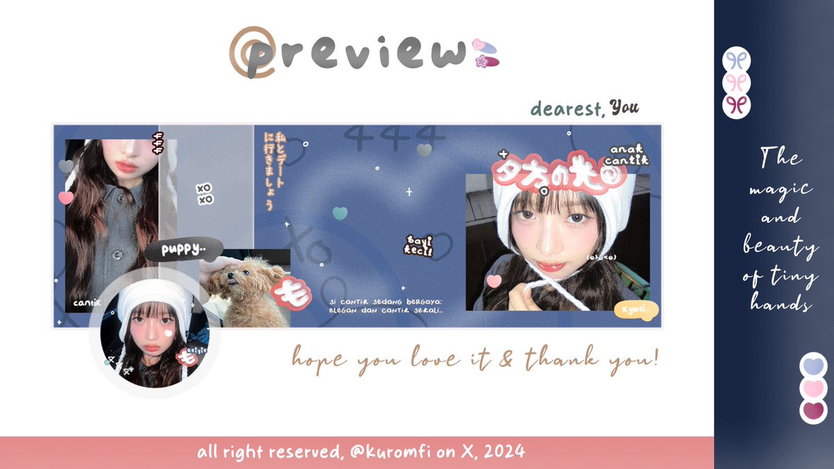 kuromfi's tweet image. boleh bantu repost? makasii &amp;lt;3

aku punya layout ready stock leeseo, rei dan jake yang bisa dijemput langsung melalui dmku 🫶 harga dan detail lain ada di alt yaa! yuk jajan ;) 

#zonauang #zonajajan