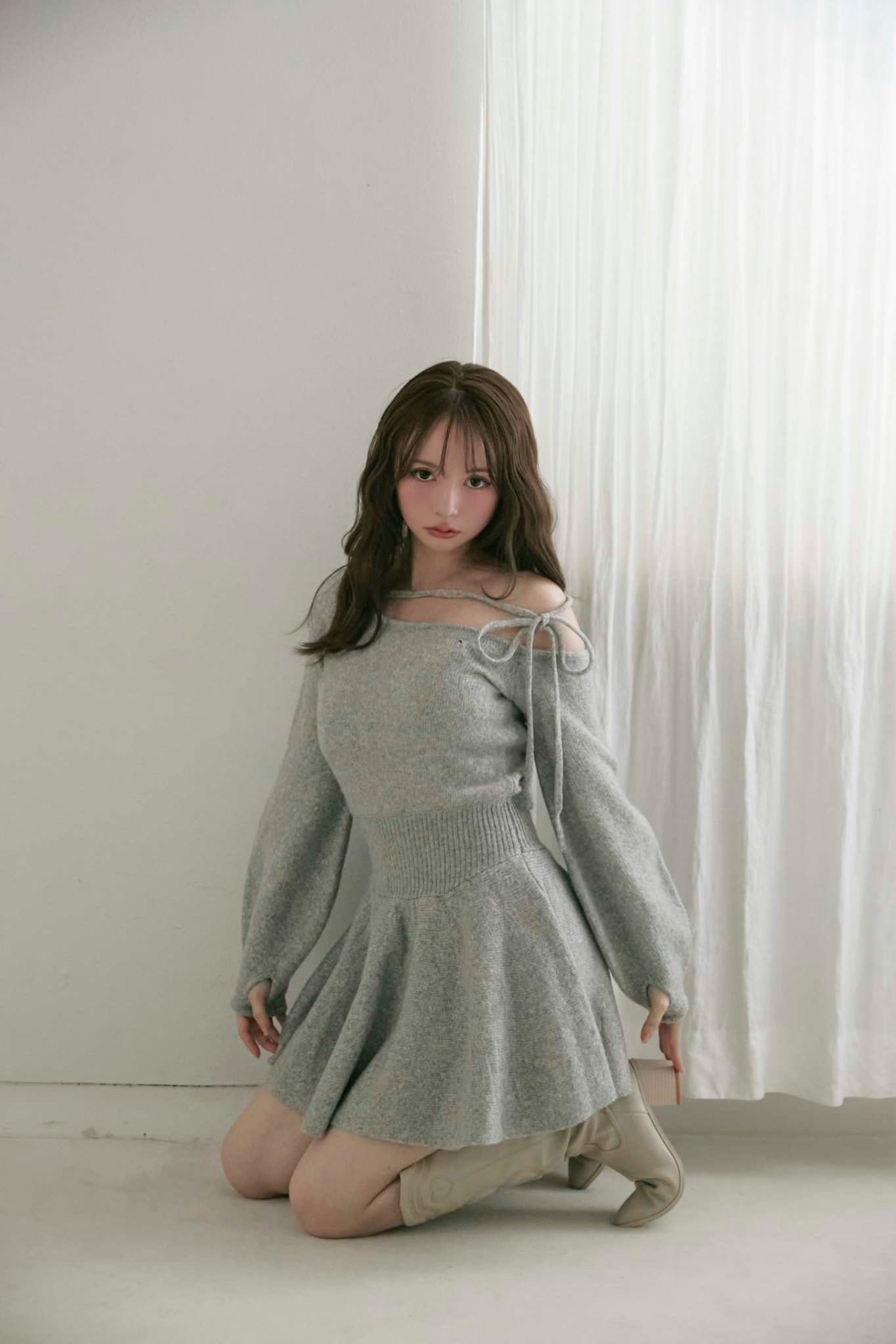 ANDMARY Rhoda flare mini dress 【公式通販】