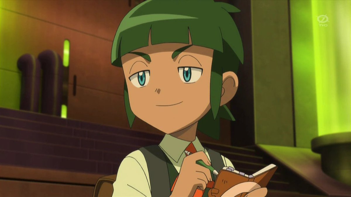 Defconbunny's tweet photo. @Akilvers I genuinely think May and Max were due to return in XY to coincide with the ORAS release, but ofc with KAORI's vocal issues they were unable to do so. Instead they had Sawyer with his Treecko https://t.co/QaeWaCLQ6r