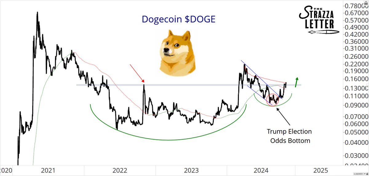 sstrazza's tweet image. Is long $DOGE a trump trade? Either way, I'm in.