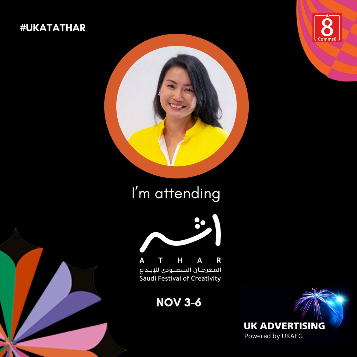 Comms8's tweet image. Exciting news! Carol Chan, Founder and MD of Comms8 and InfluenConnect, will represent the UK Advertising Exports Group at the Athar Festival 2024 in Saudi Arabia on November 5-6.

#UKAEG #AtharFestival #Marketing  #marketingagency
