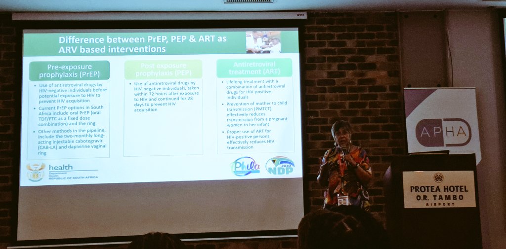 apha_sa's tweet image. Do you know the difference between PrEP, PEP, and ARV&apos;s?

Senior Prevention Technical Advosor @HealthZA, Hasina Subedar shares an update on the uptake of HIV prevention methods across all provinces in South Africa.

#PreVolutionBootCamp 
#APHA
#ShoutItNow