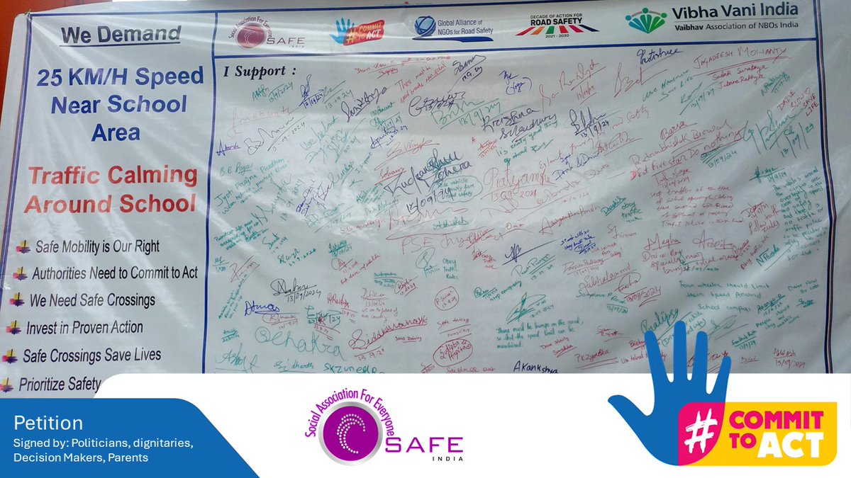 safeindia2015's tweet image. We remind our demand to implement around our schools. 25 KM/H can save our school children around schools. #MakeitSafe #CommitToAct
@RoadSafetyNGOs @STAOdisha @CTOdisha
@AMITABHTHAKUR21 @ushapadhee1996
@Sulochana_Apa @bmcbbsr @BSCL_BBSR
@BDA_BBSR @BibhutiJena93 @babusinghodisha