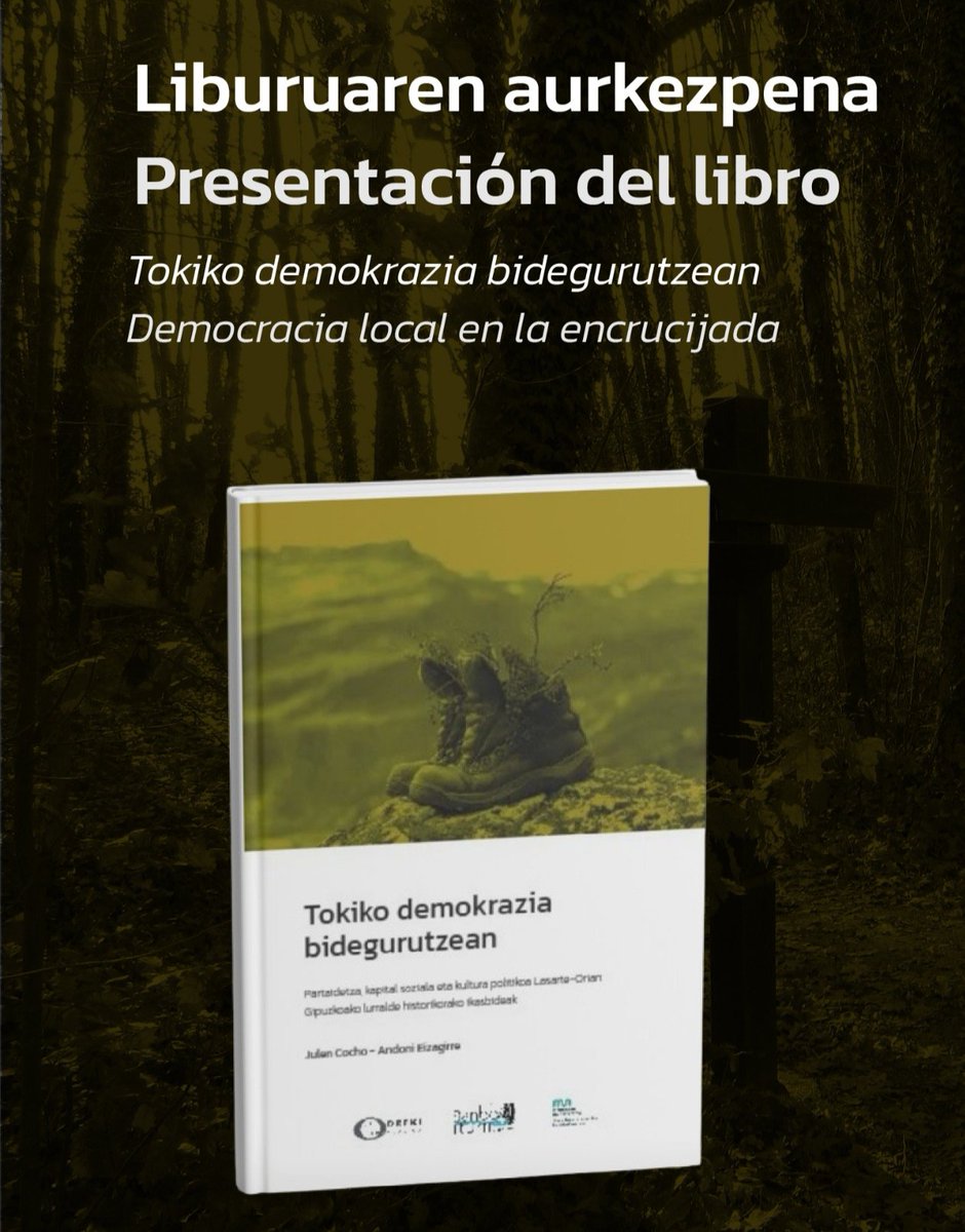 Tokiko demokrazia bidegurutzean / La democracia local en la encrucijada.

<a href="/JulenCG_/">J</a> eta Andoni Eizagirrek <a href="/Lanki_MU/">Kooperatibismoaren Ikertegia</a> @huhezi <a href="/MUnibertsitatea/">Mondragon Unibertsitatea</a> idatzitako liburua, elkartegintzari buruzko analisi sozio-demografikoa eta estatistikoa baliatuta. <a href="/EEGipuzkoa/">Etorkizuna Eraikiz</a>