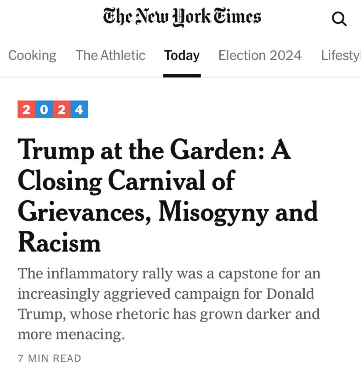 About last night… did you hear the one about the black man carving a watermelon?…and what was that about Puerto Rico?…
Some of y’all can pretend if you want to you; rationalize your own misogyny and racism because you “like his policies”, but at some point you are the