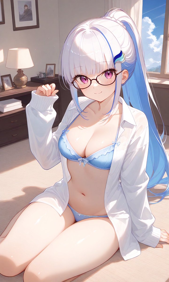 Shin_Aiart_'s tweet photo. 【リクエスト】
にじさんじのリゼ・ヘルエスタさん👑 (彼シャツ) https://t.co/OFSYjECS22
