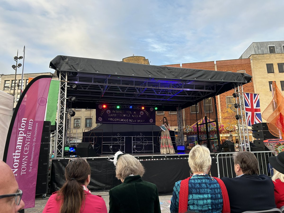 Delighted to be at Northampton Market Square for #Diwali
