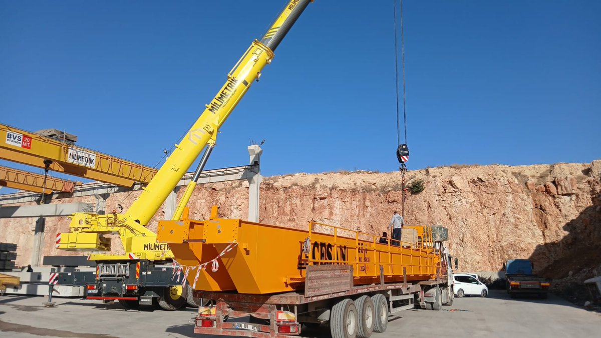 Milimetrik prefabrik olarak 25 ton 14. Tavan vincimiz ve yeni 90 tonluk mobil vincimiz ile kapasite ve yatırımlara devam ediyoruz 
#milimetrikprefabrik