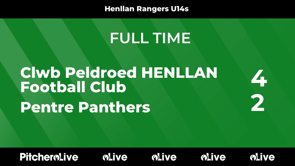 FULL TIME: Clwb Peldroed HENLLAN Football Club 4 - 2 Pentre Panthers
#CLWPEN #Pitchero
henllanfootballclub.co.uk/teams/173009/m…