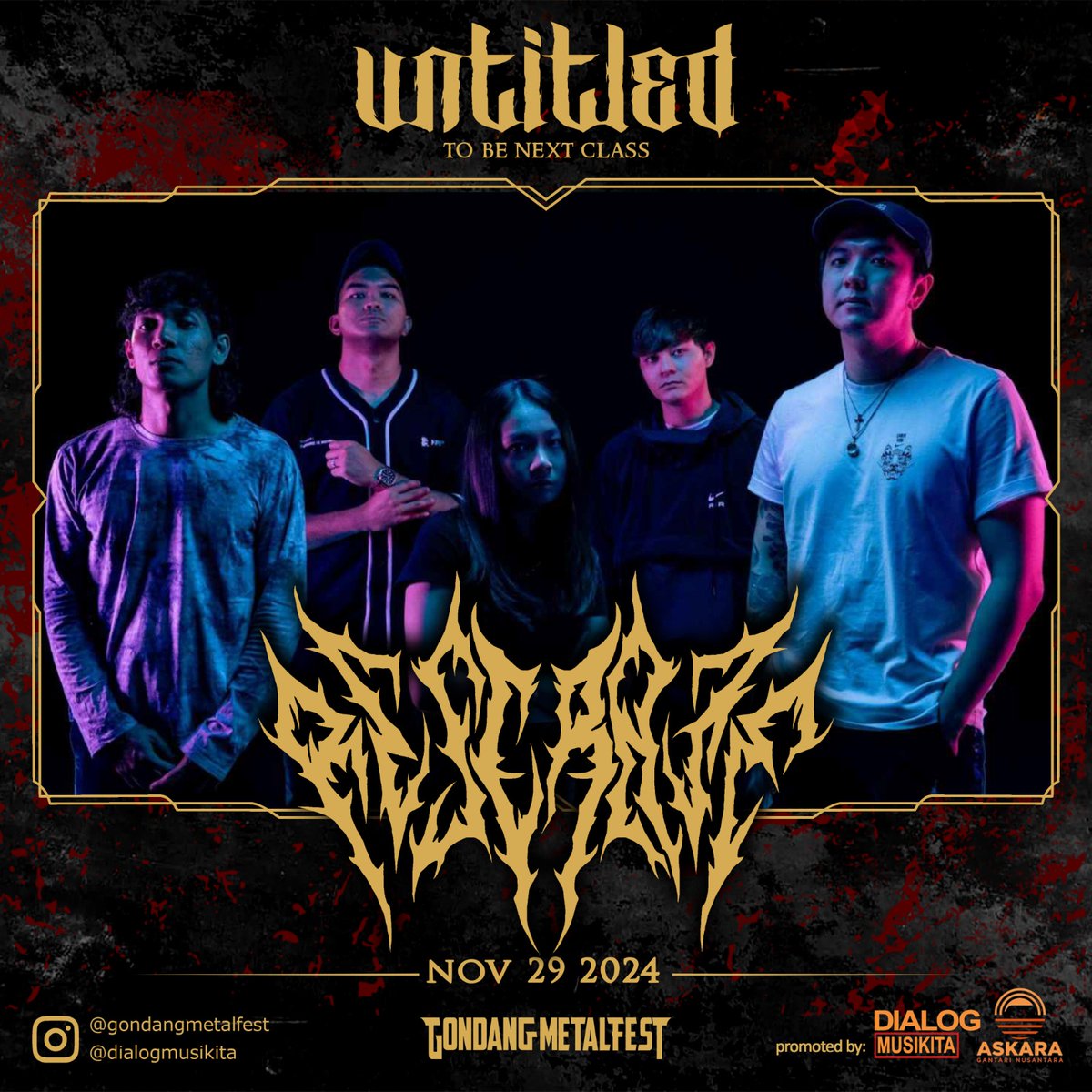 Band ini memiliki gaya musik yang menggabungkan riff yang keras dengan melodi yang lembut @reserateband band dari Singapura memberikan energi di setiap stage dan andil memanaskan area moshpit @gondangmetalfestival "UNTITLED"

#gondangmetalfestival 
#gondangmetalfest 
#wasli007