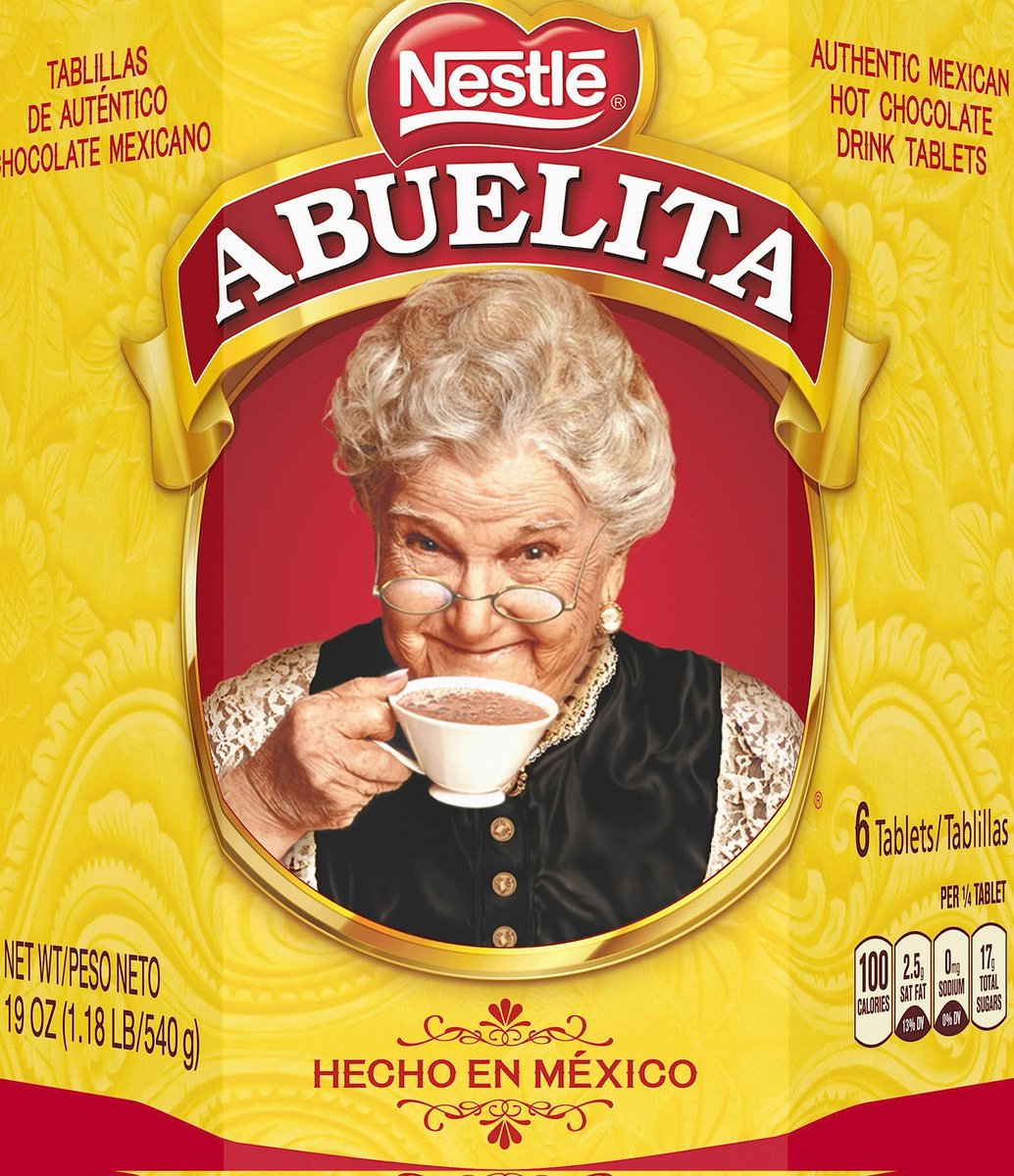 ForeignNug's tweet photo. What's your favorite hot chocolate and why is it Abuelitas? https://t.co/Sfx2sXo0mJ