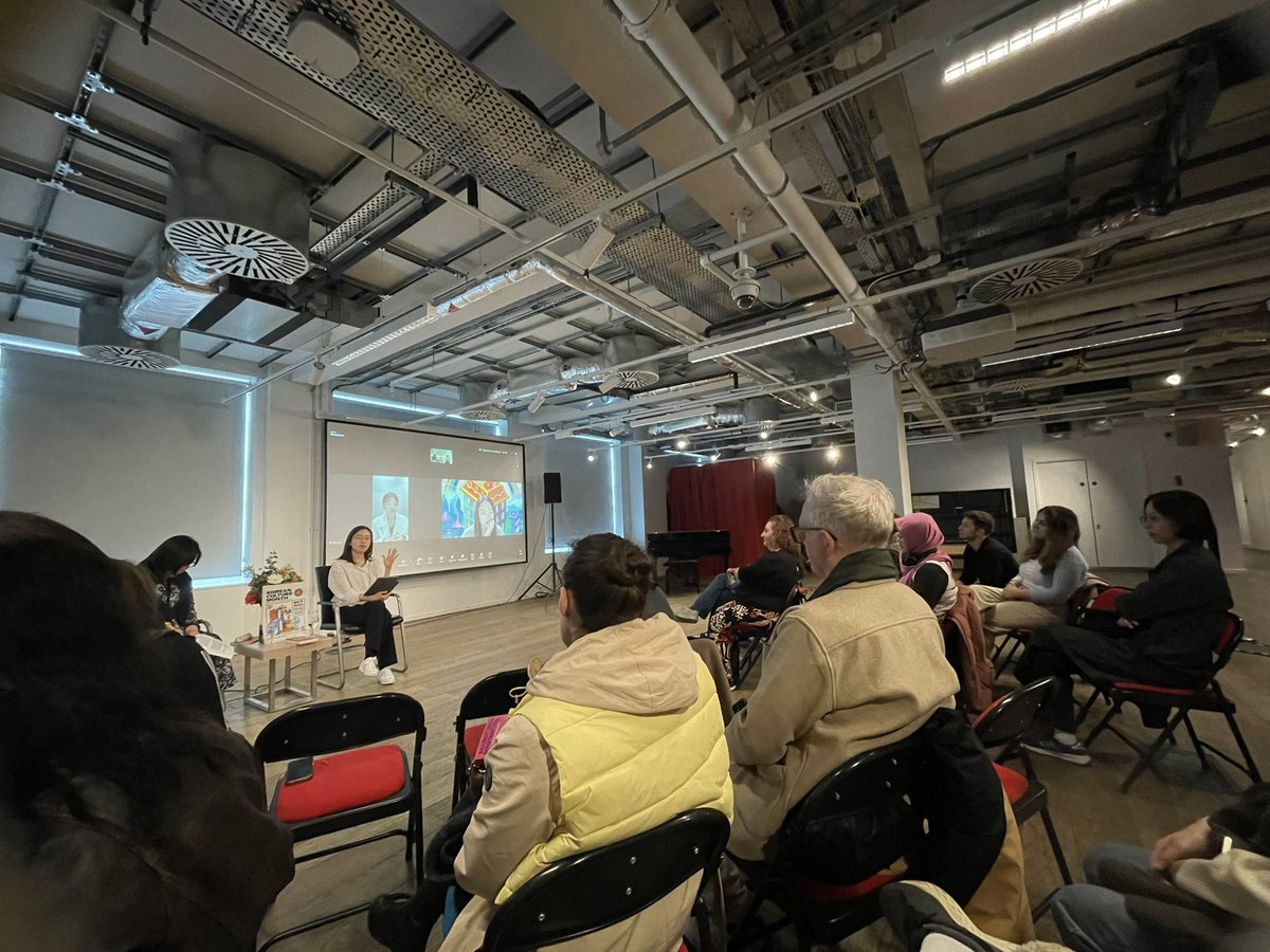 Areen Ali (@notthatareen) on Twitter photo Thank you to <a href="/Foyles/">Foyles Bookshop</a> and <a href="/KCCUK/">KCCUK</a> for a fantastic event today for #DallerGutDreamDepartmentStore! 🌈
Thank you also to <a href="/klskorean/">Eugene Kim</a> for moderating brilliantly 💕
Both Miye and Sandy were in top form- I’m glad people got to see how funny and dedicated to their craft they are! 🥰✨ Thank you to <a href="/Foyles/">Foyles Bookshop</a> and <a href="/KCCUK/">KCCUK</a> for a fantastic event today for #DallerGutDreamDepartmentStore! 🌈
Thank you also to <a href="/klskorean/">Eugene Kim</a> for moderating brilliantly 💕
Both Miye and Sandy were in top form- I’m glad people got to see how funny and dedicated to their craft they are! 🥰✨
