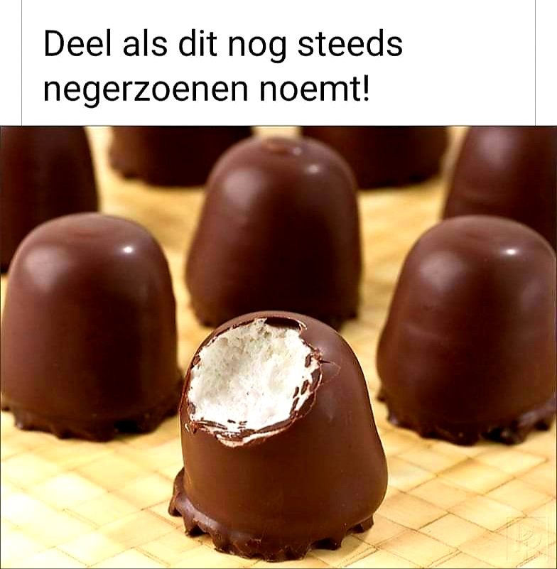 We zeggen nog altijd negerzoenen.